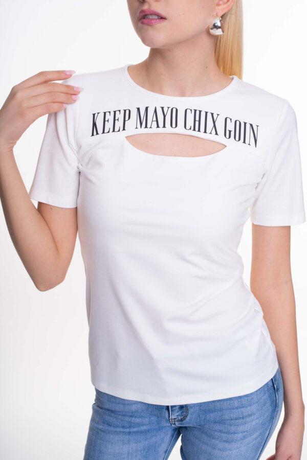 Mayo Chix Nabu filmnyomott póló/ S - Image 6