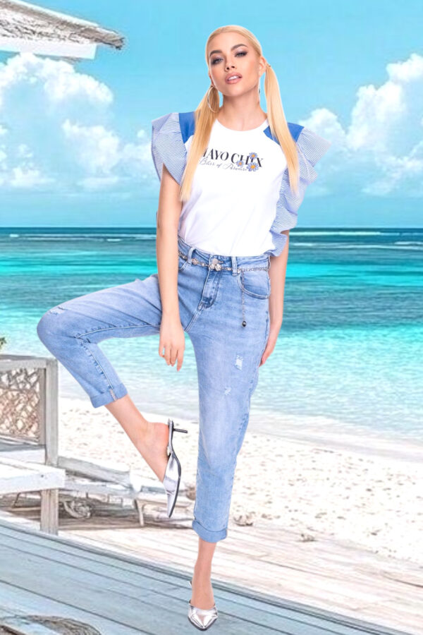 Mayo Chix Greco mom fit farmernadrág/ S