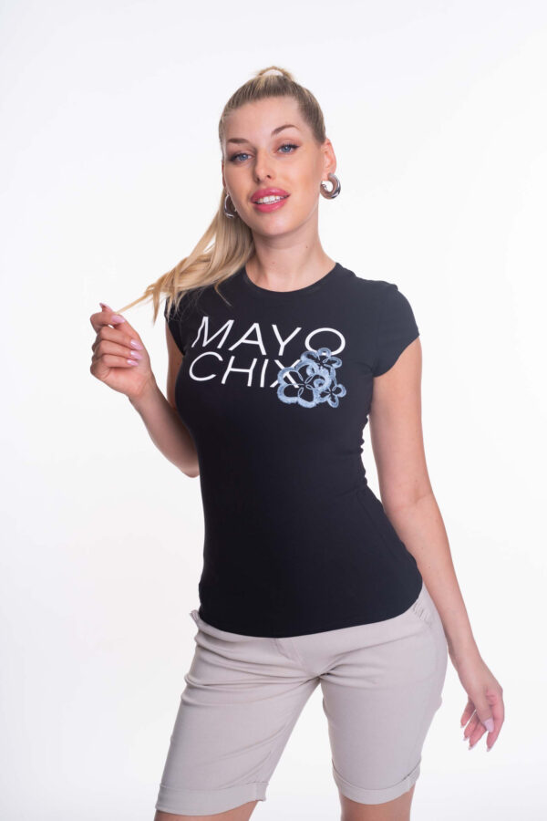 Mayo Chix Light póló hímzett virággal/ S