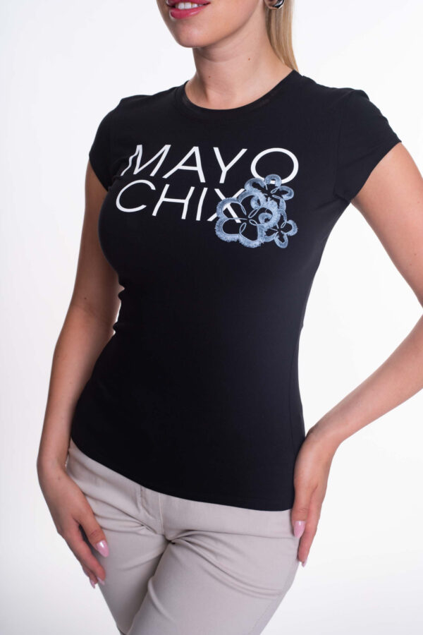 Mayo Chix Light póló hímzett virággal/ S - Image 5