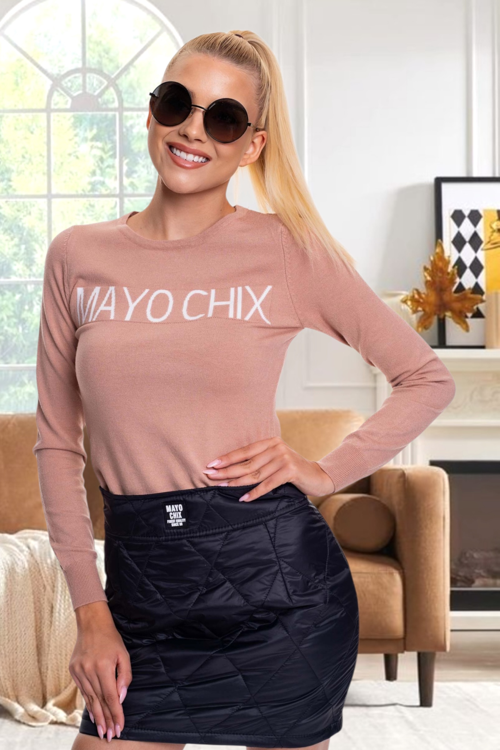 Mayo Chix Bianco punto nadrág/ F