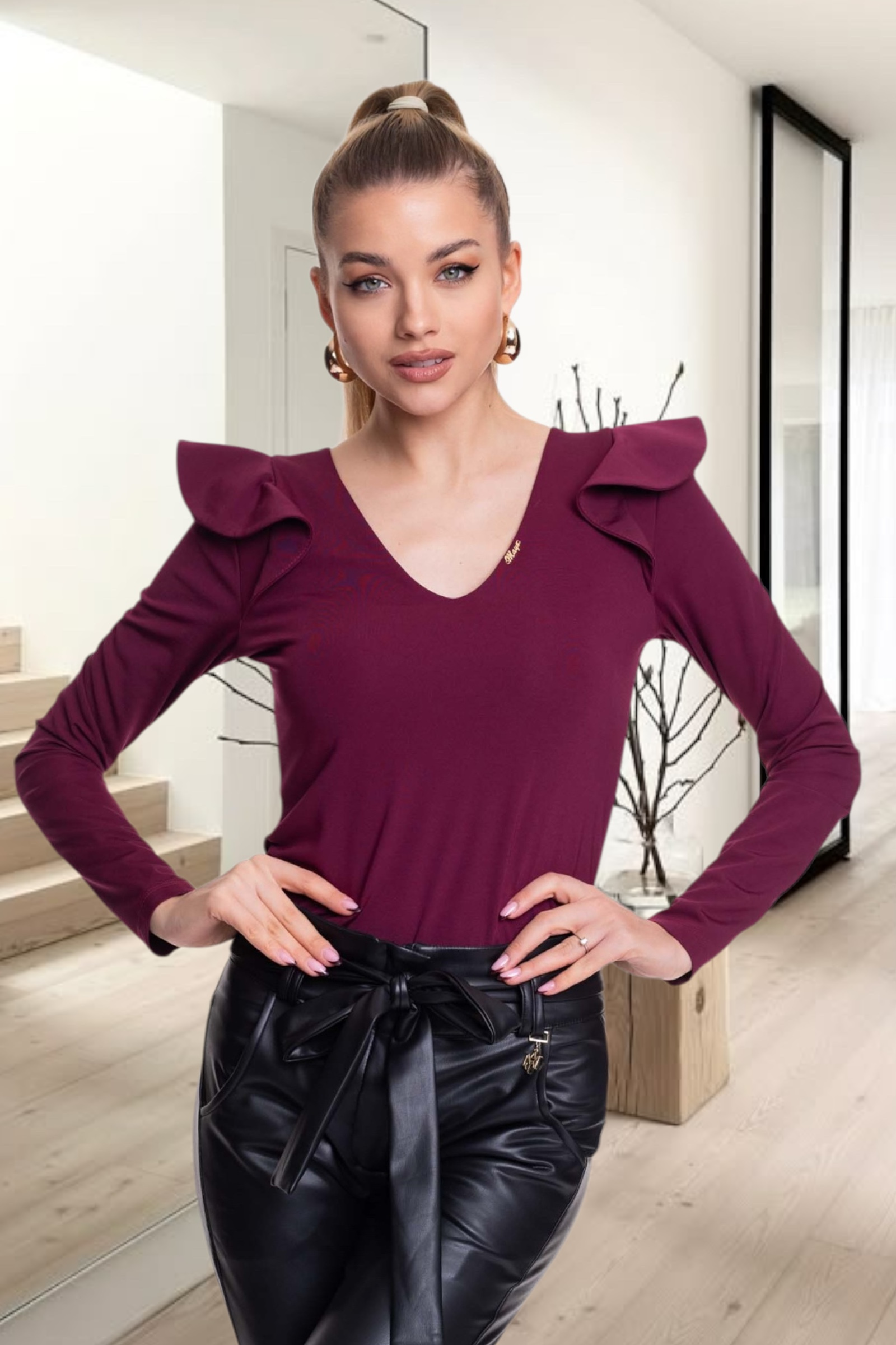 Mayo Chix Jeep hímzett garbó/ F