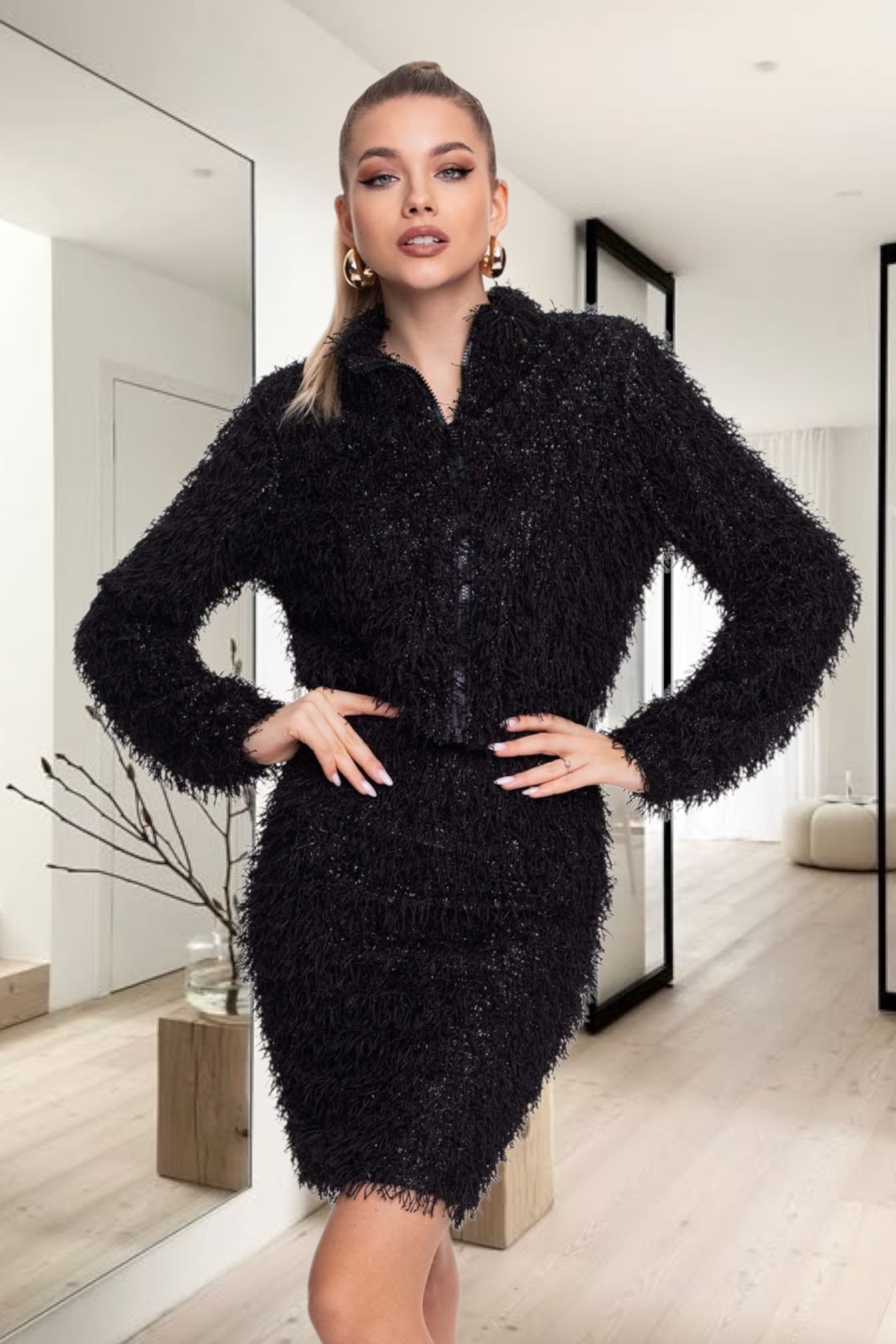 Mayo Chix Manna kockás szövetkabát