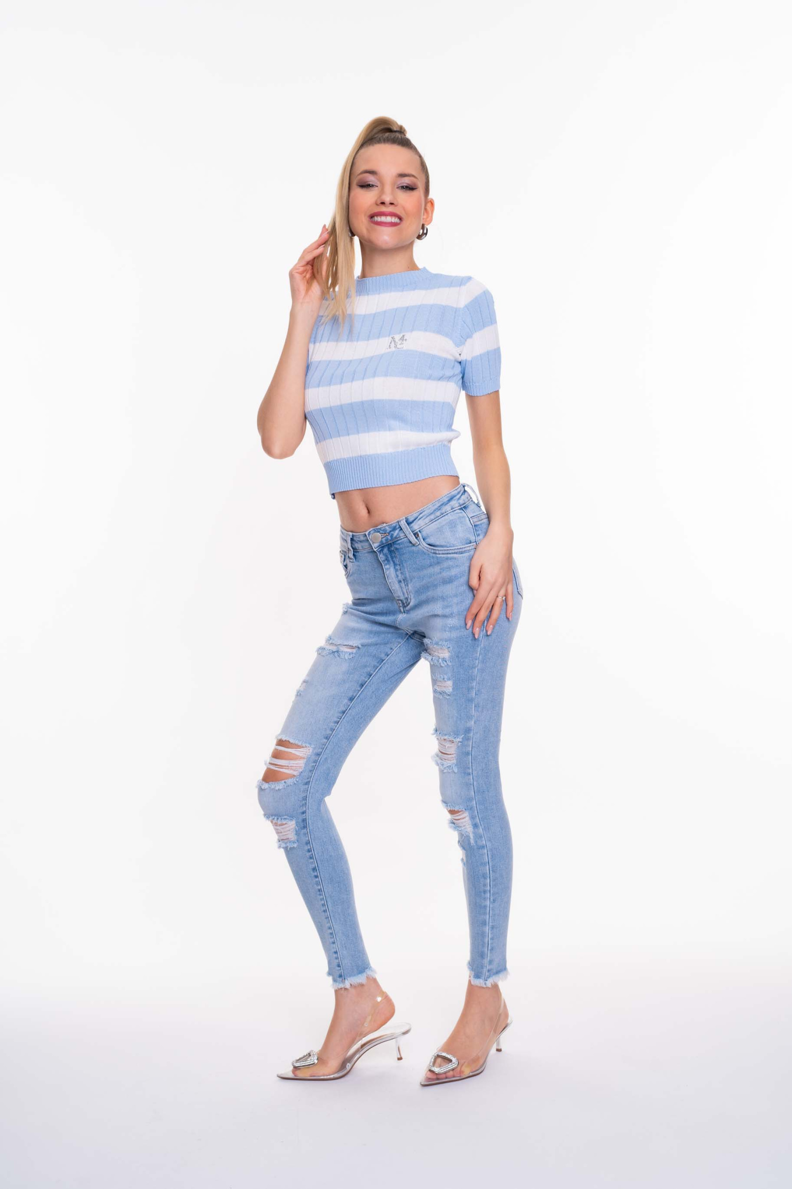 Hamburg szaggatott farmer/ S - Image 3