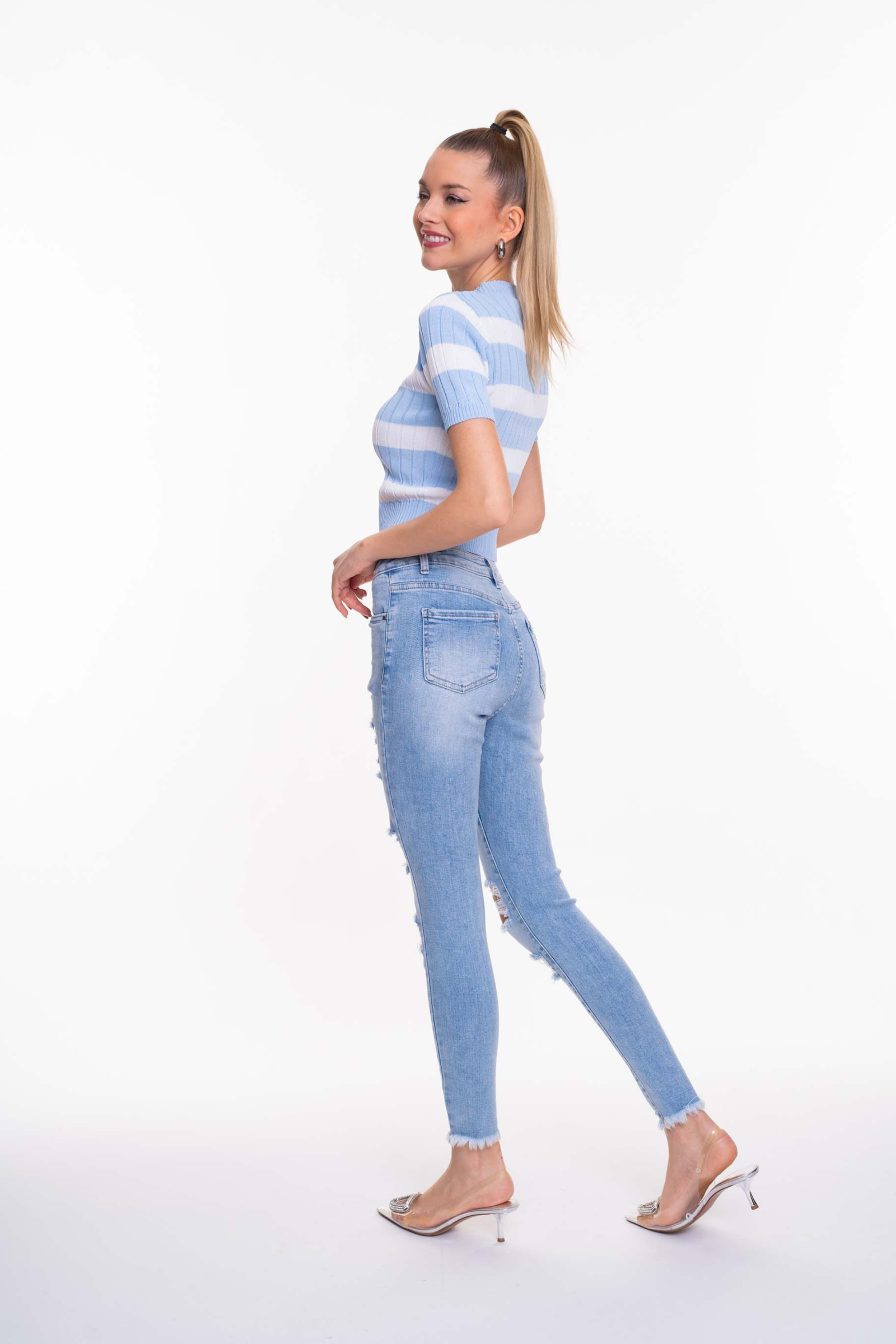 Hamburg szaggatott farmer/ S - Image 4