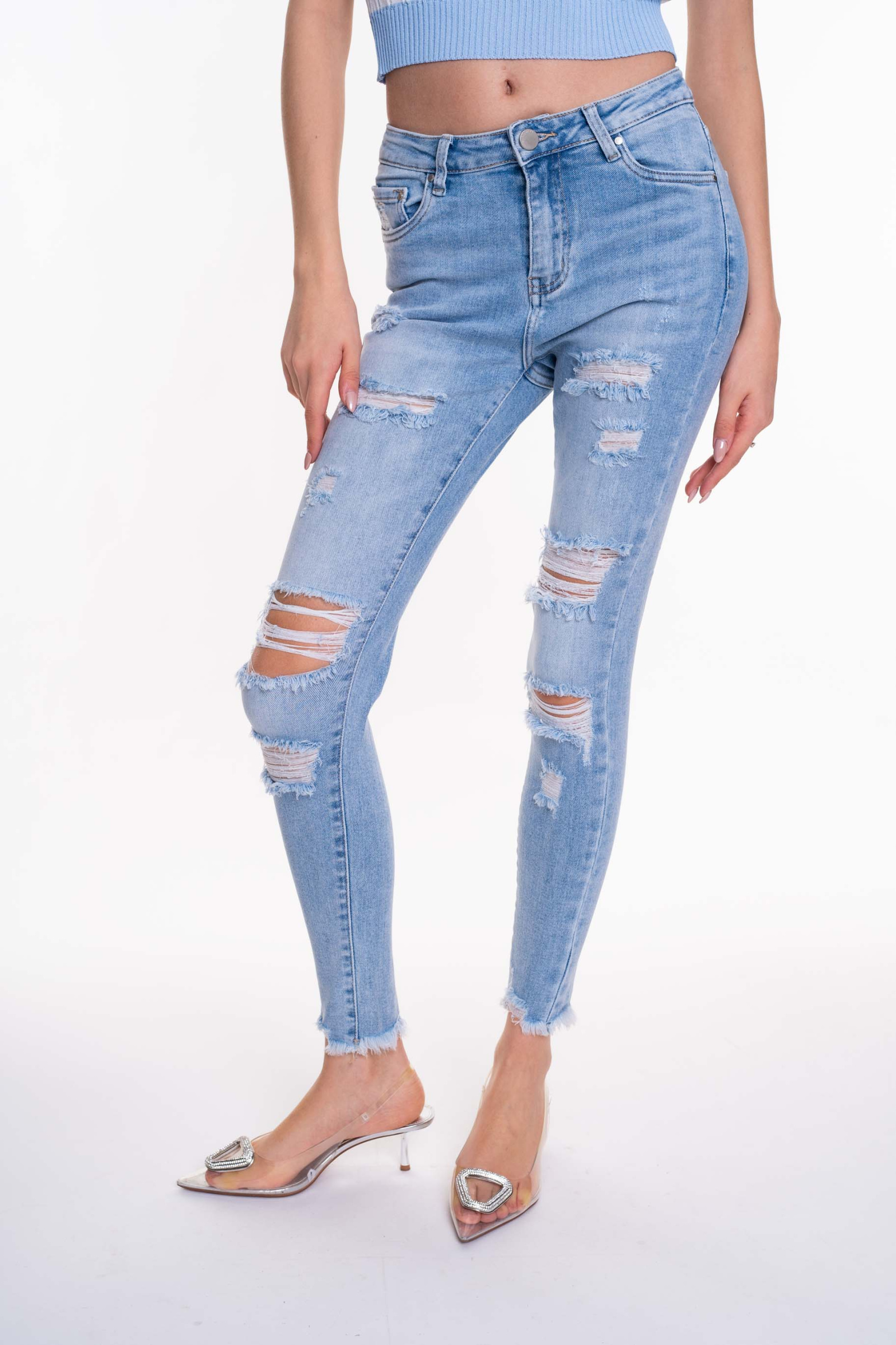 Hamburg szaggatott farmer/ S - Image 5